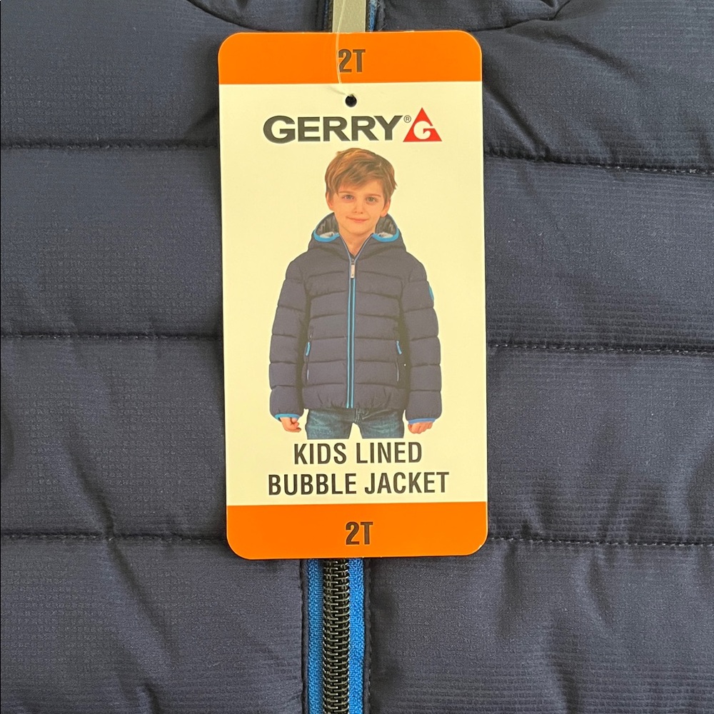 NWT Gerry Kids Lined Blue (Navy) Bubble Jacket – Size 2T